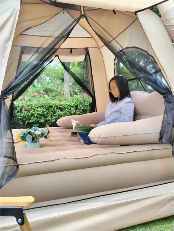 Lohascamping large camping air tent for 4-5 people air shelter dome tent family hiking inflatable