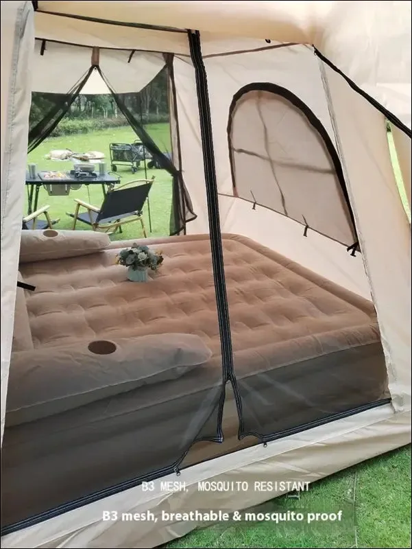 Lohascamping large camping air tent for 4-5 people air shelter dome tent family hiking inflatable