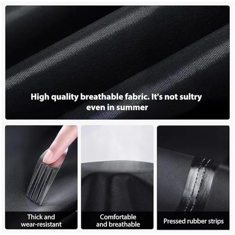 Long Hooded Breathable Raincoat Adult Raincoat Oxford Cloth Waterproof Rain Suit Unisex with Reflective Strip Large Sizes with Pockets