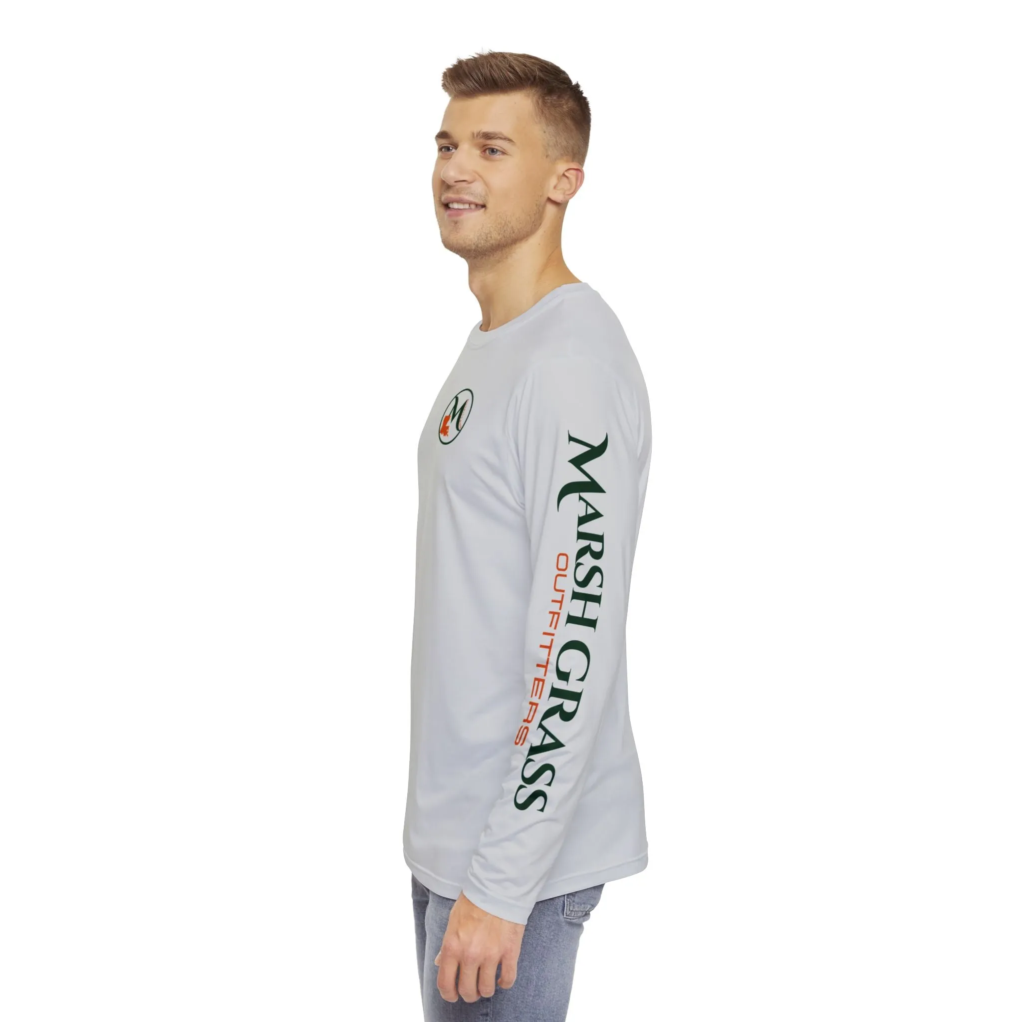 Long Sleeve Fishing Shirt - Grey - Marsh Grass Outfitters Collection