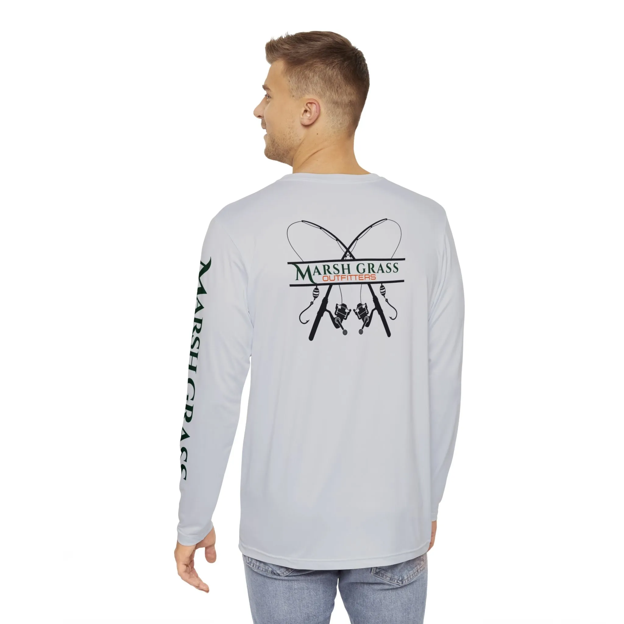 Long Sleeve Fishing Shirt - Grey - Marsh Grass Outfitters Collection