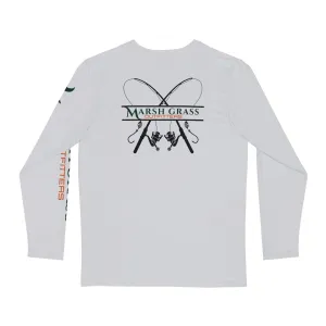 Long Sleeve Fishing Shirt - Grey - Marsh Grass Outfitters Collection