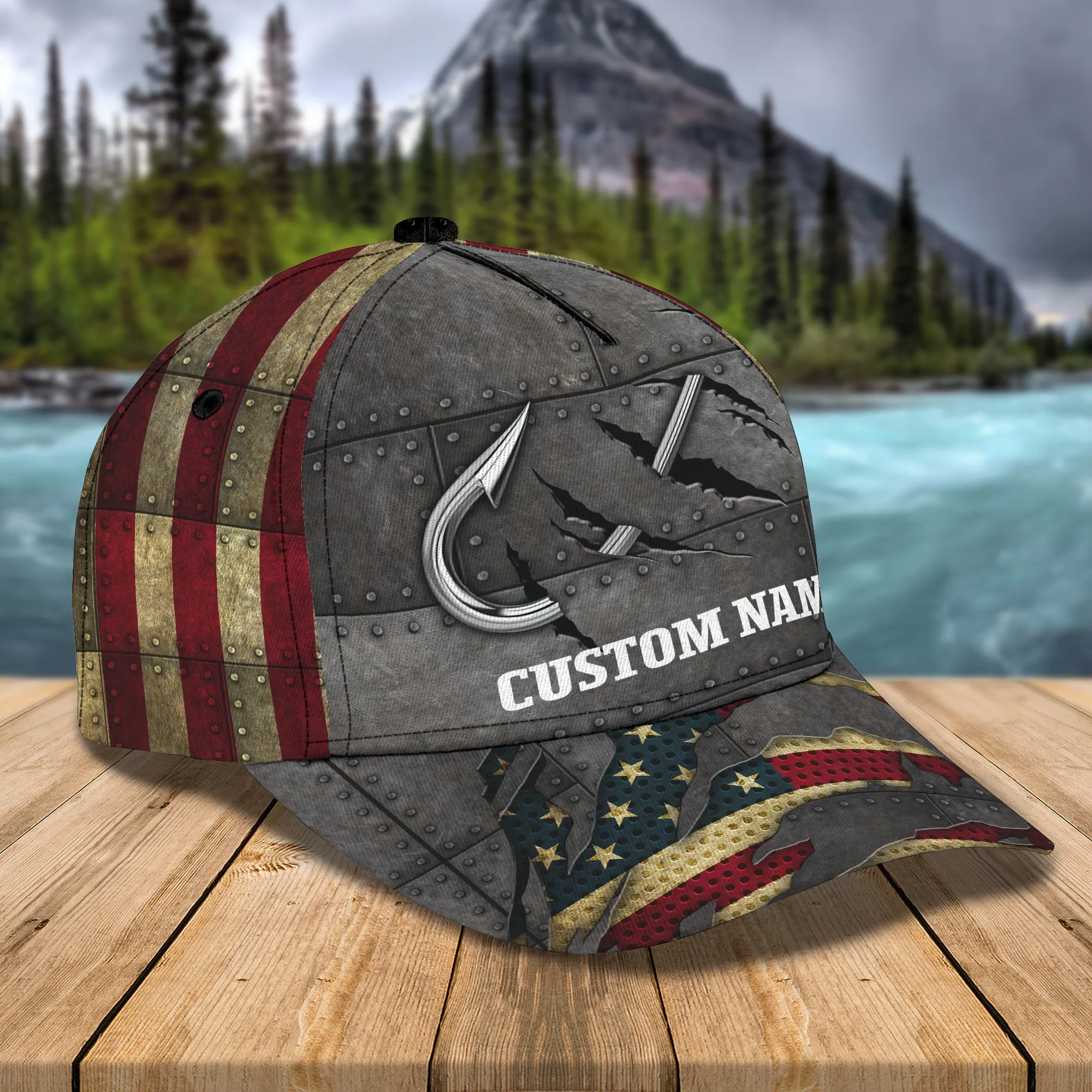 Love Fishing- Personalized Name Cap - Tra96