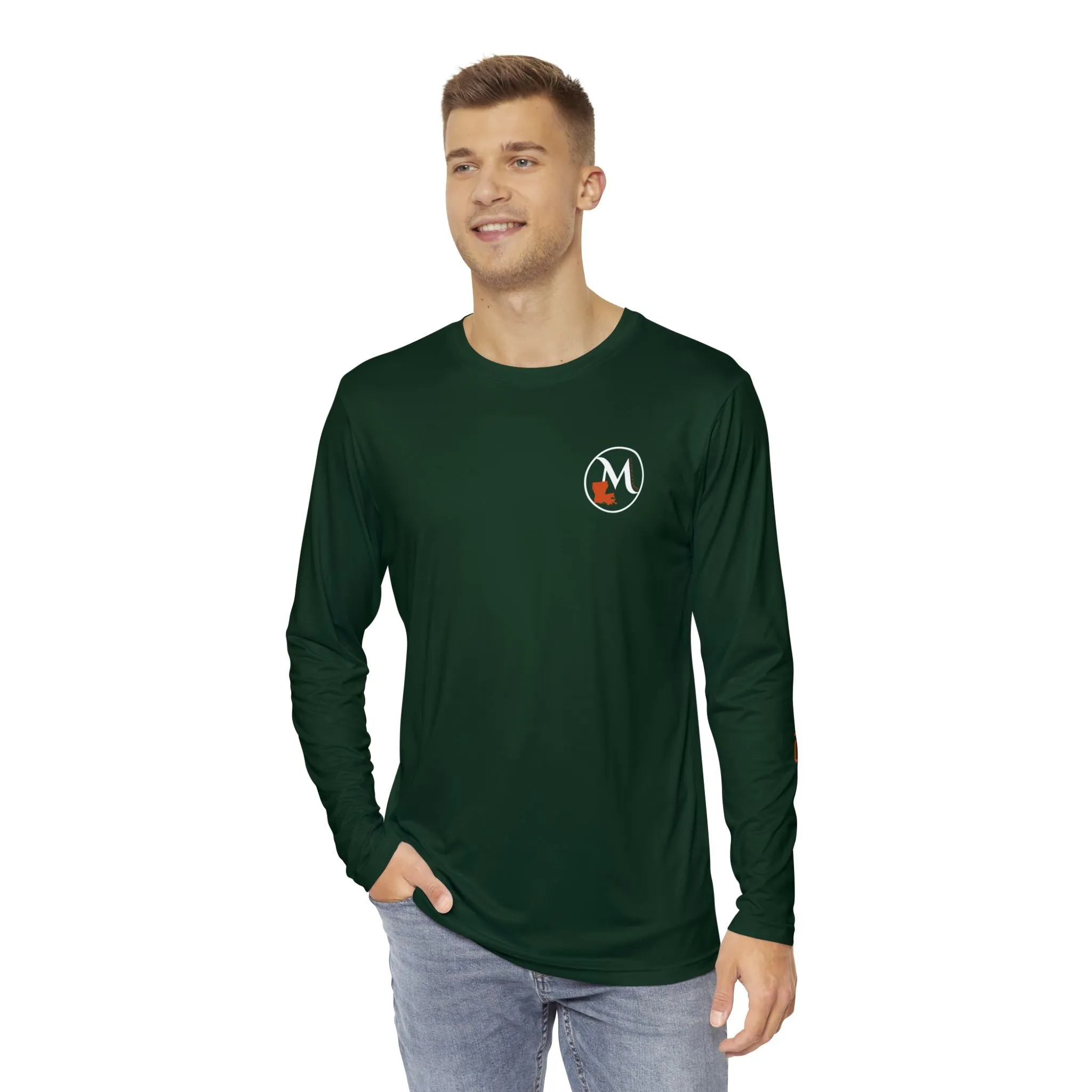 Luke 5:1-11 Long Sleeve Fishing Shirt - Hunter Green - Marsh GrassOutfitters Collection