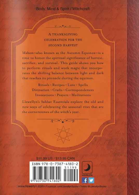 Mabon Rituals Recipes and Lore For The Autumn Equinox By: Diana Rajchel