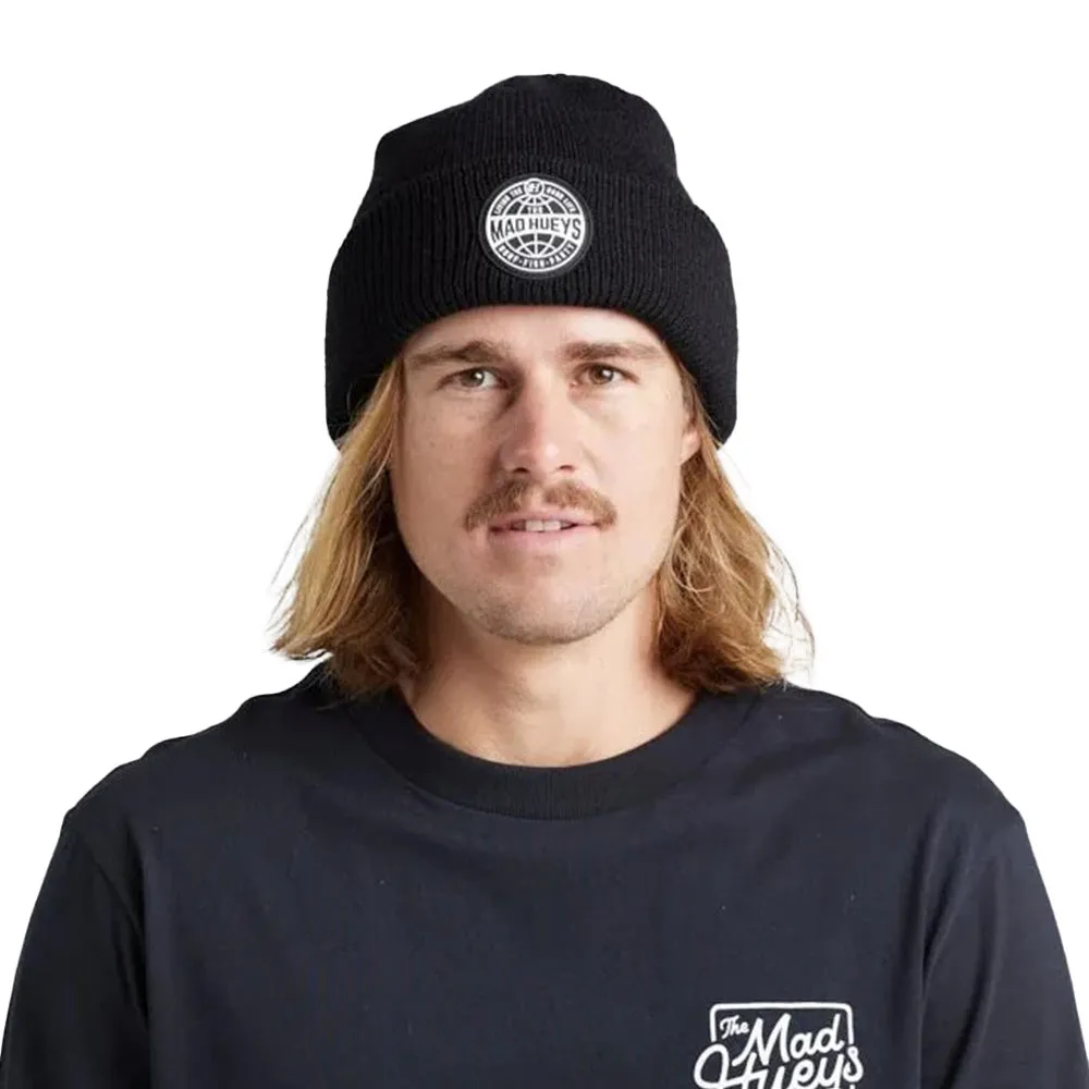 MAD HUEYS GLOBAL BEANIE BLACK