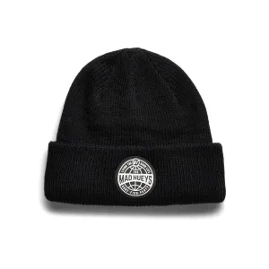MAD HUEYS GLOBAL BEANIE BLACK