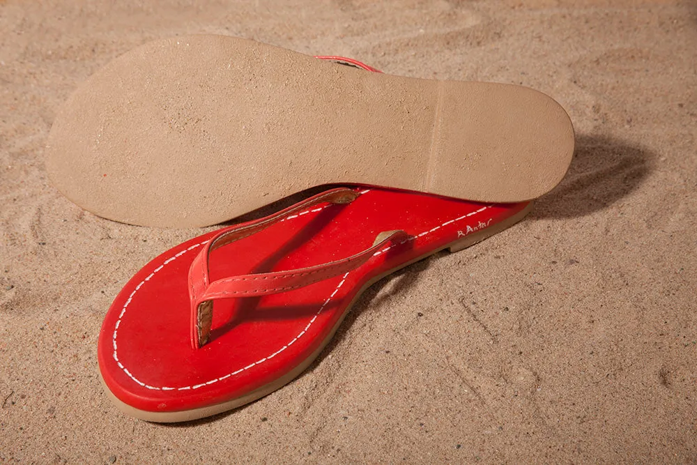 MARBLE CARVING OF SANDALS SUMMER AT THE BEACH
