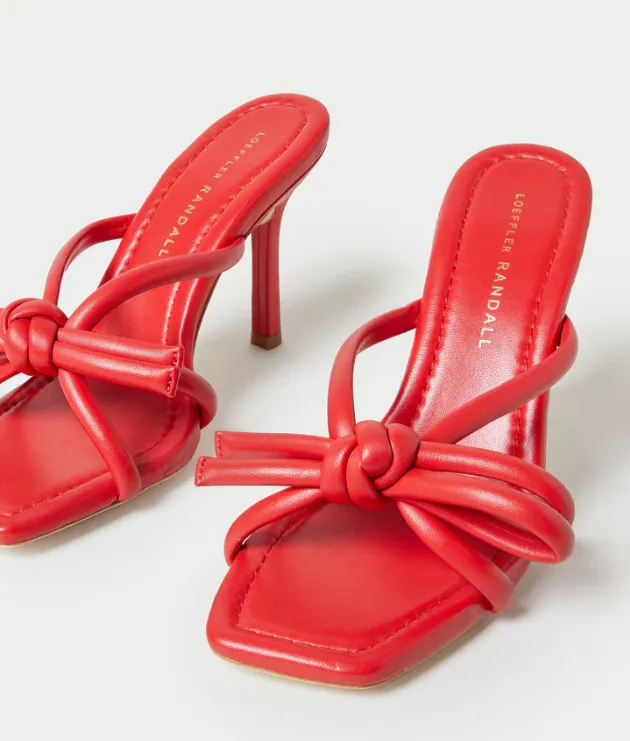Margi Leather Bow Heel