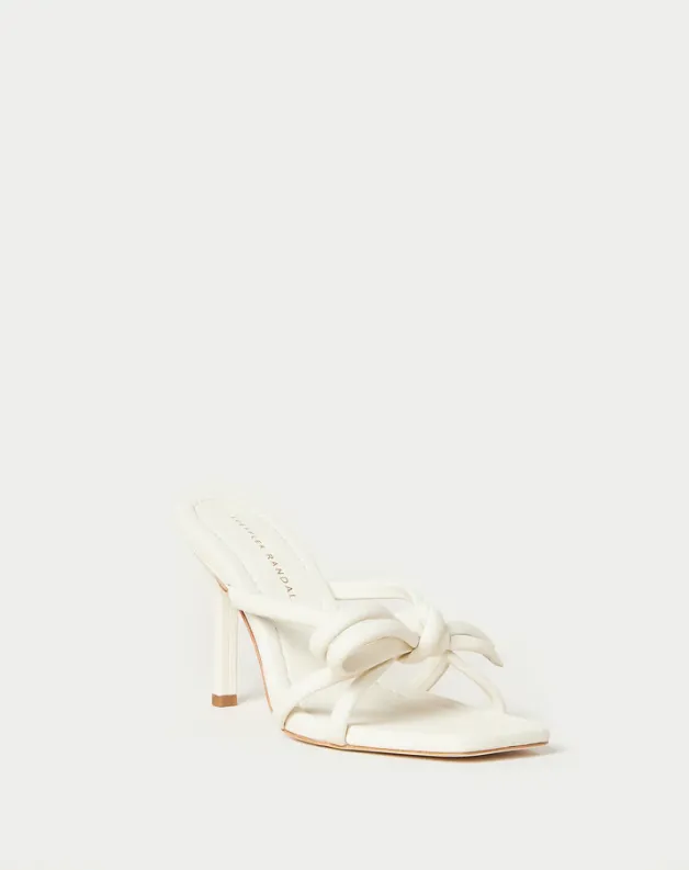 Margi Leather Bow Heel
