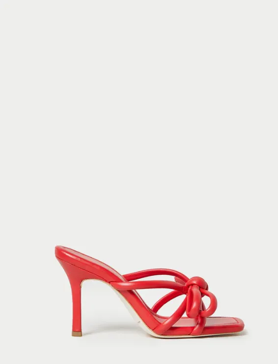 Margi Leather Bow Heel