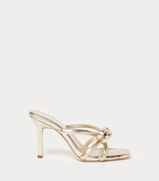 Margi Leather Bow Heel