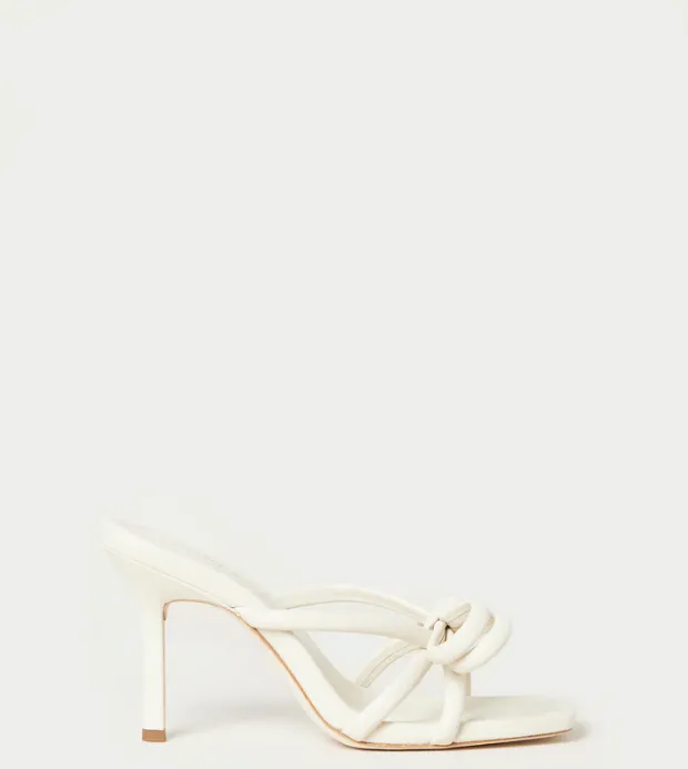 Margi Leather Bow Heel