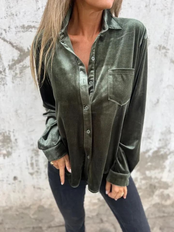 Maya | Velvet Blouse