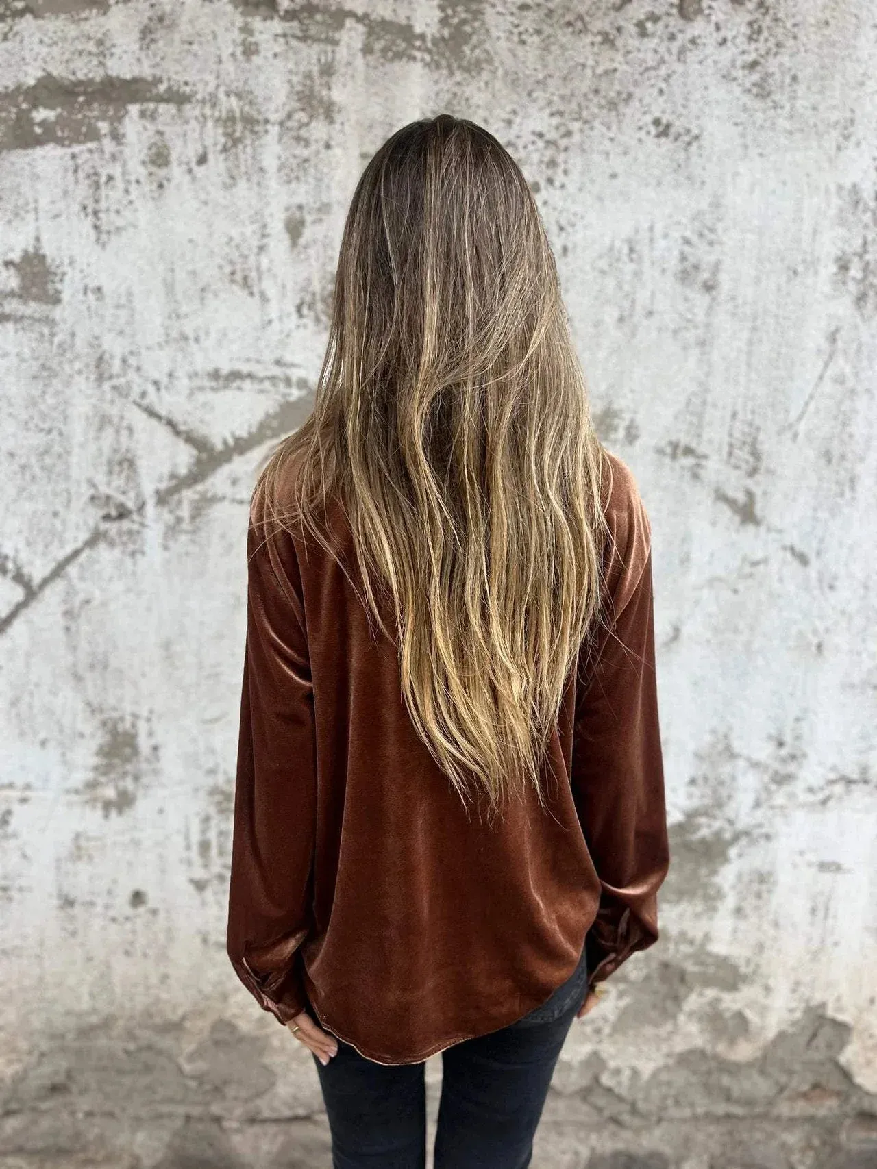 Maya | Velvet Blouse
