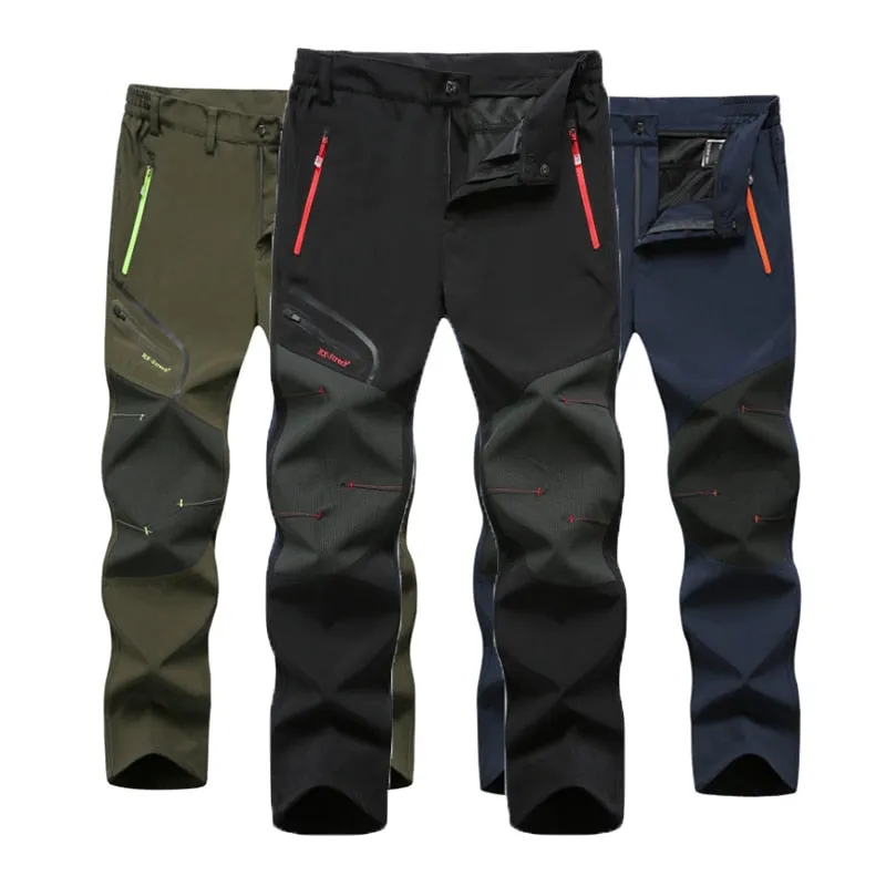 Men 6XL New Summer Hot Season Hiking Trekking Fishing Camping Climb Run Trousers Plus Size Oversized Waterproof Outdoor Pants