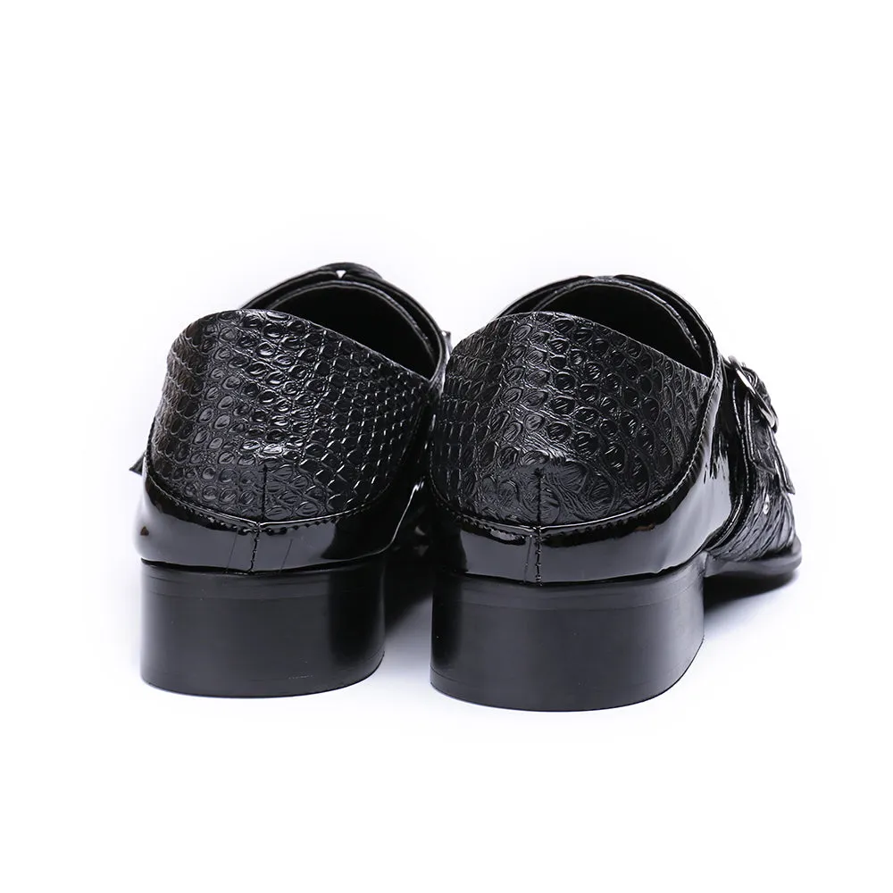 Men Oxford Shoes Square Toe Party Dress Shoes