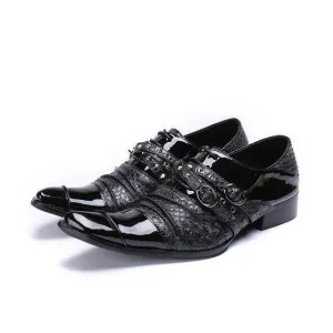 Men Oxford Shoes Square Toe Party Dress Shoes