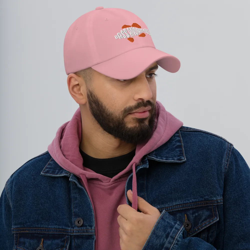 Men's BA White/Red SwimLogo Classic Dad hat