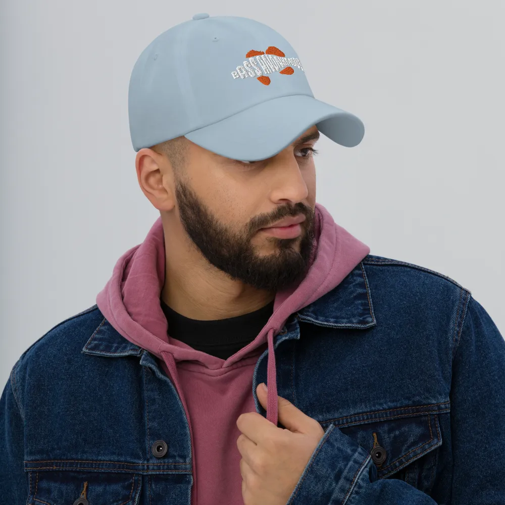 Men's BA White/Red SwimLogo Classic Dad hat