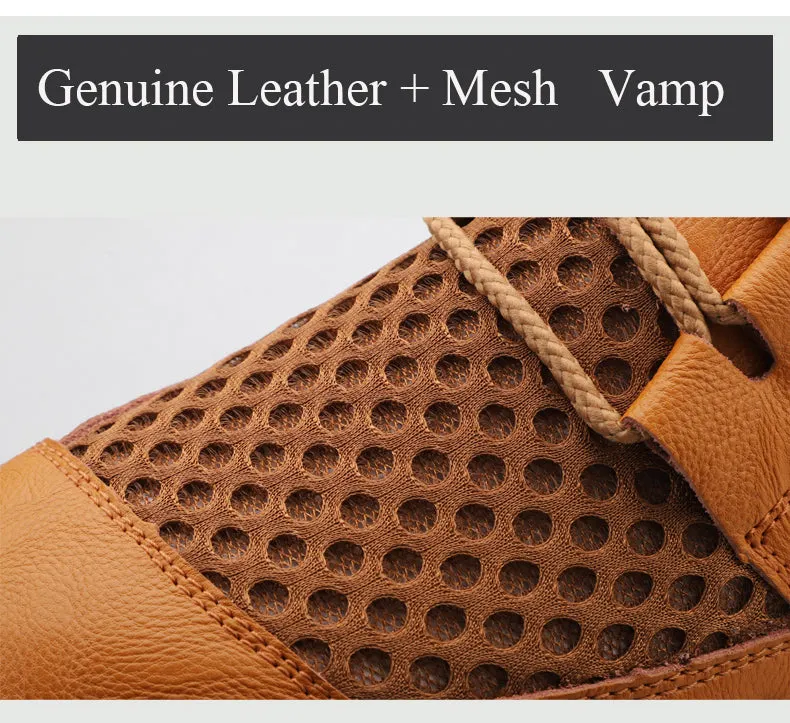 Men's Casual Shoes Handmade Genuine Leather Sneakers