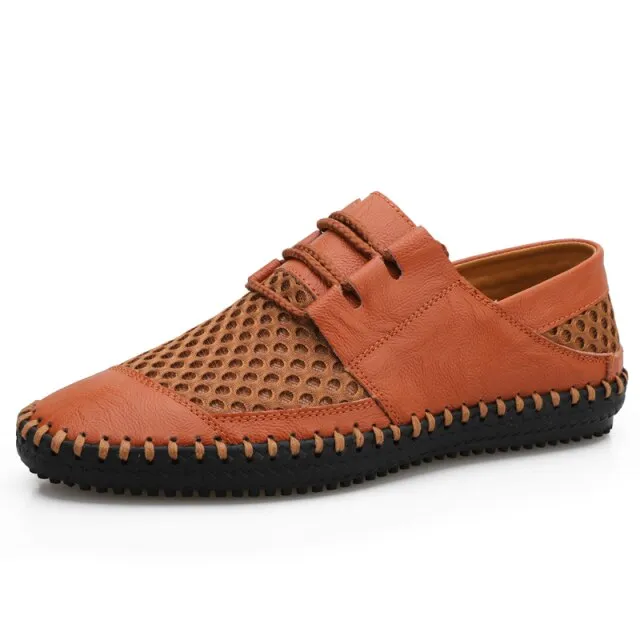 Men's Casual Shoes Handmade Genuine Leather Sneakers