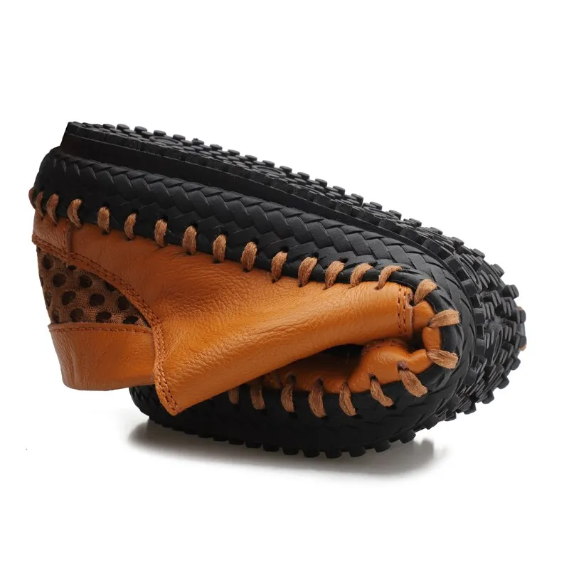 Men's Casual Shoes Handmade Genuine Leather Sneakers