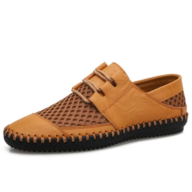 Men's Casual Shoes Handmade Genuine Leather Sneakers