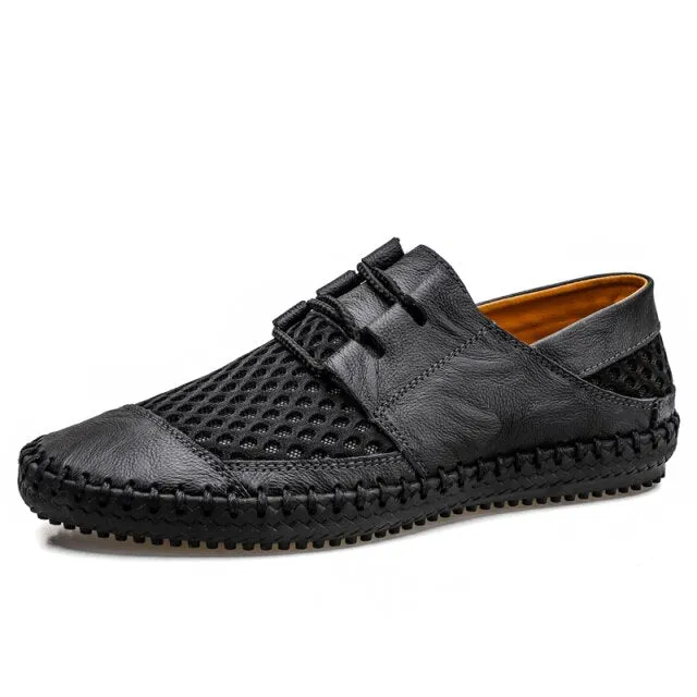 Men's Casual Shoes Handmade Genuine Leather Sneakers