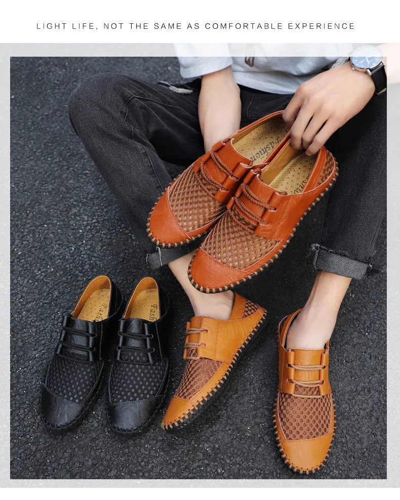 Men's Casual Shoes Handmade Genuine Leather Sneakers