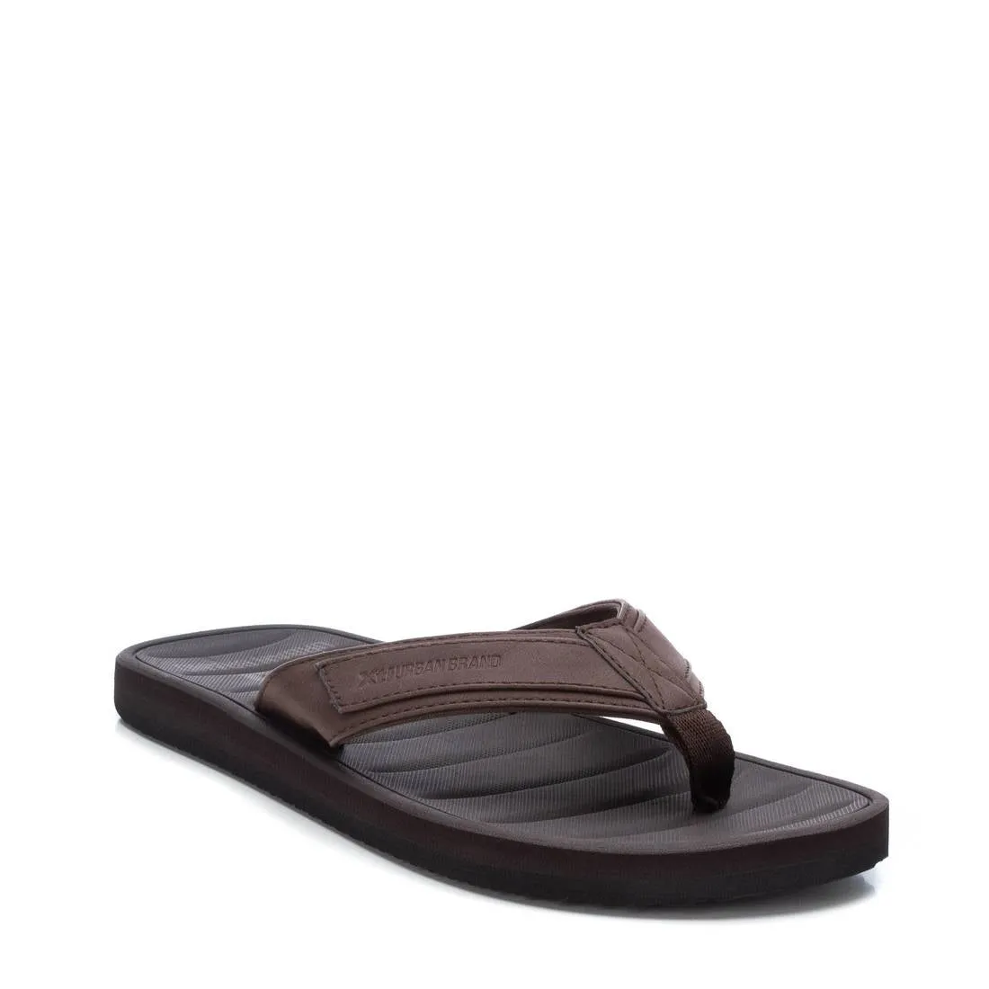 Men's Flip Flops By Xti-141422-Brown