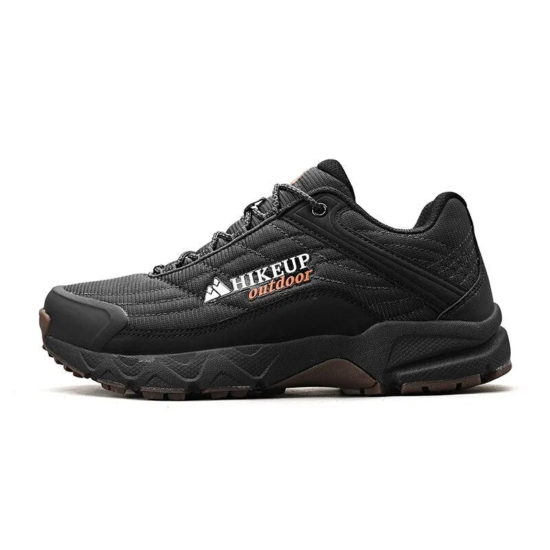 Men's outdoor hiking shoes genuine leather wear-resistant climbing shoes rubber sole trekking sneaker