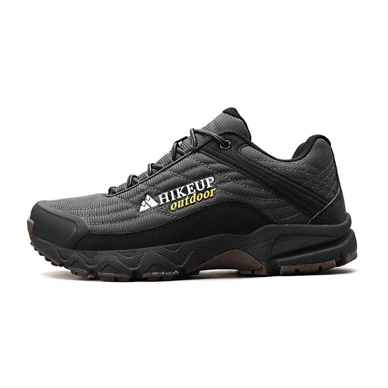 Men's outdoor hiking shoes genuine leather wear-resistant climbing shoes rubber sole trekking sneaker