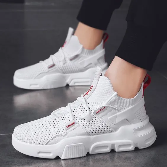 Men's Trendy FlyKnit Mesh Breathable Sneaker Shoes