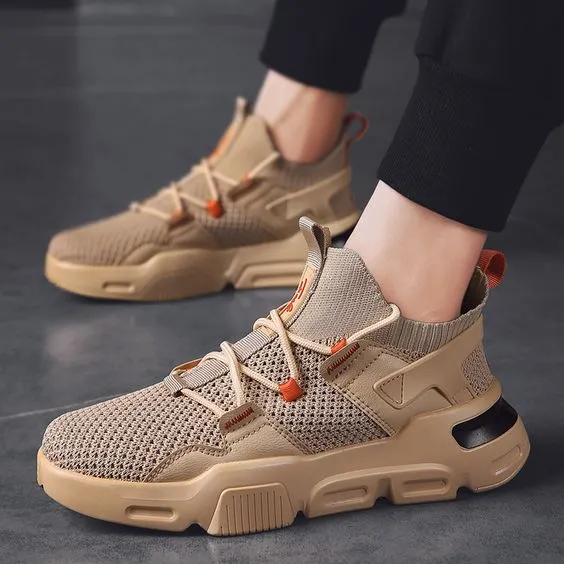 Men's Trendy FlyKnit Mesh Breathable Sneaker Shoes