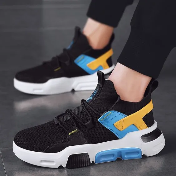 Men's Trendy FlyKnit Mesh Breathable Sneaker Shoes