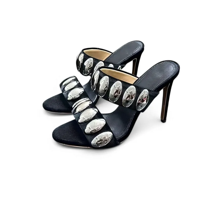 Merendy Akaka Open-Toe High-Heel Ankle Strap Sandals