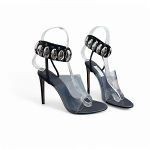 Merendy Akaka Open-Toe High-Heel Ankle Strap Sandals