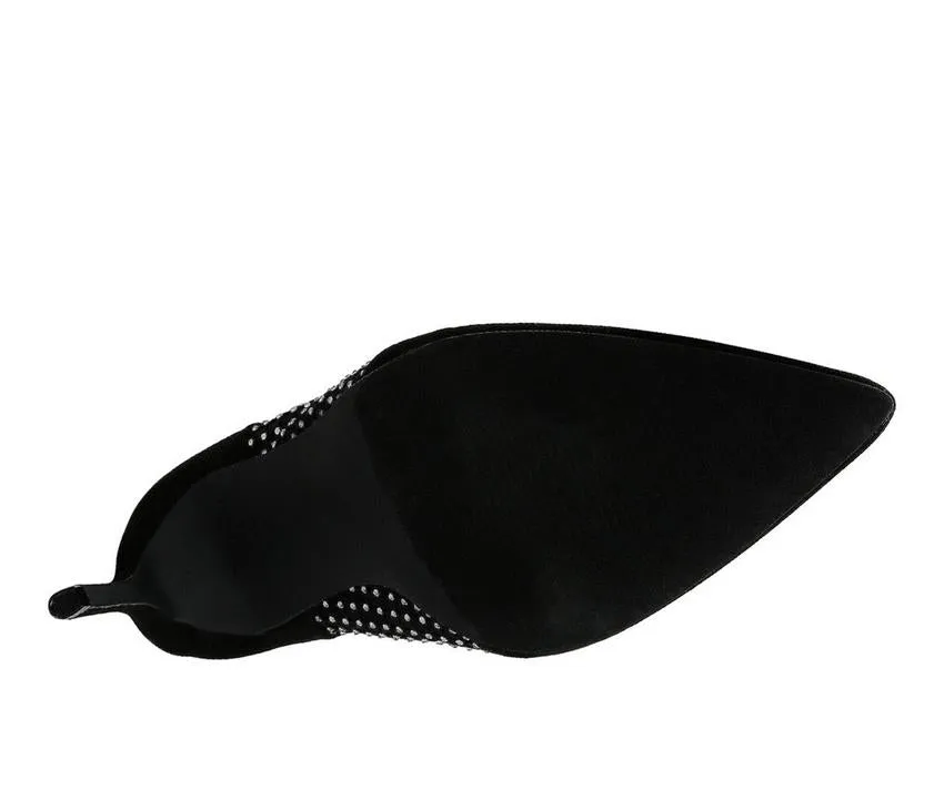 Mesh Diamante Detail High Heel Boots