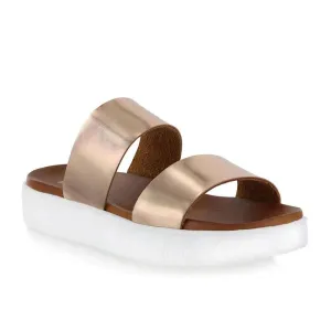 MIA Saige Platform Sandal - Rose Gold