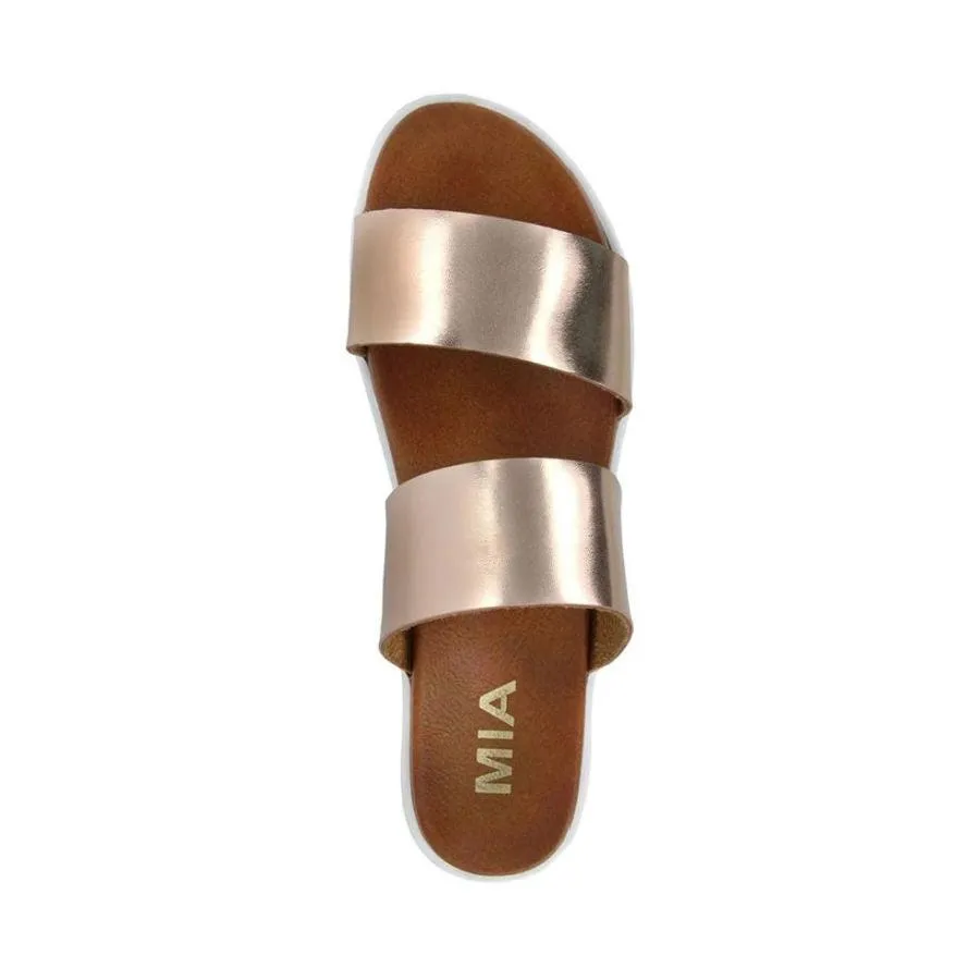 MIA Saige Platform Sandal - Rose Gold