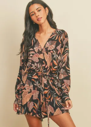 Midnight Botanical Pearla Romper