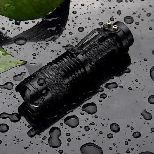 Mini Black 2000LM Waterproof Flashlight.