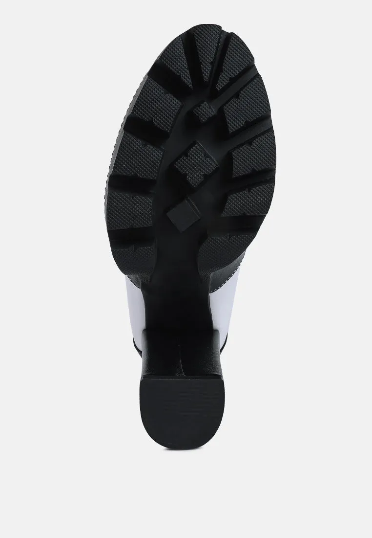 Moos Block Heel Lace Up Boots By Ruw
