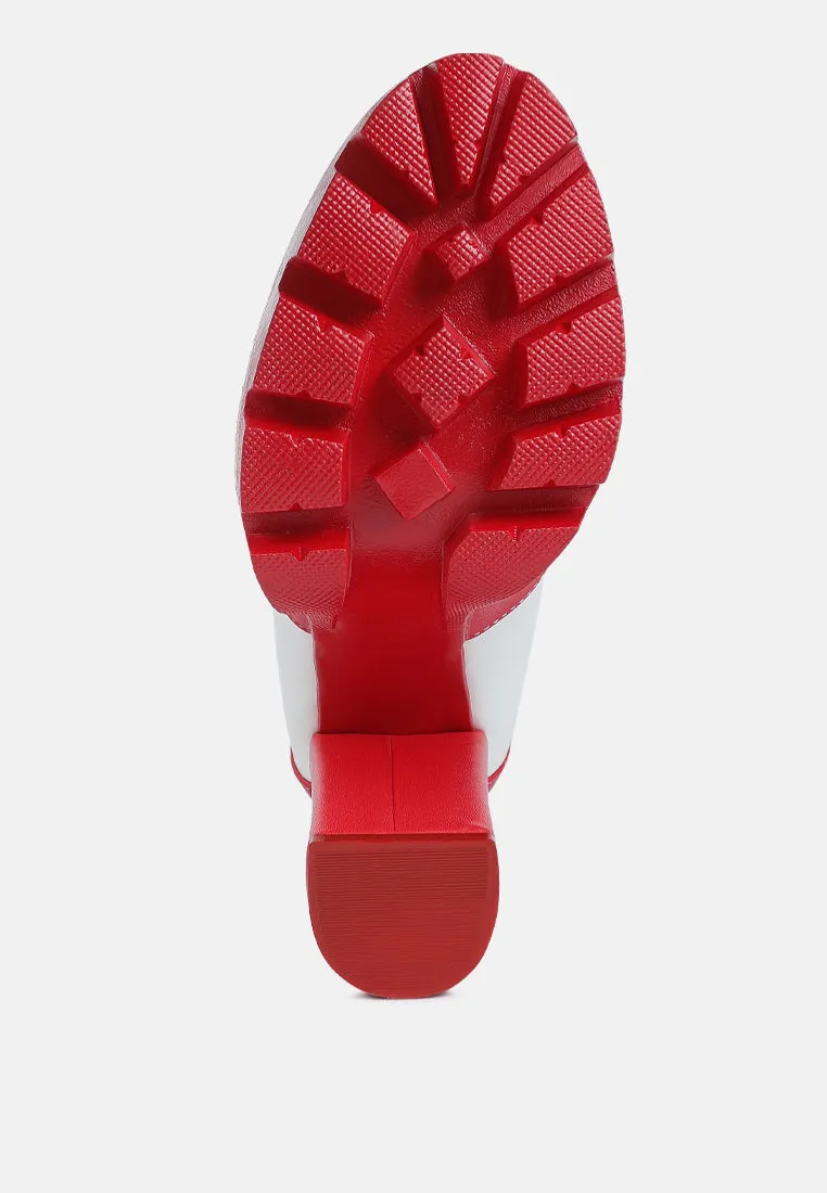 Moos Block Heel Lace Up Boots By Ruw