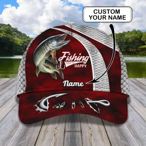 Musky Fishing - Personalize Name Cap  - Loop - Ntp-208