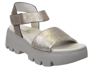 Naked Feet: ALLOY in SILVER Platform Sandals