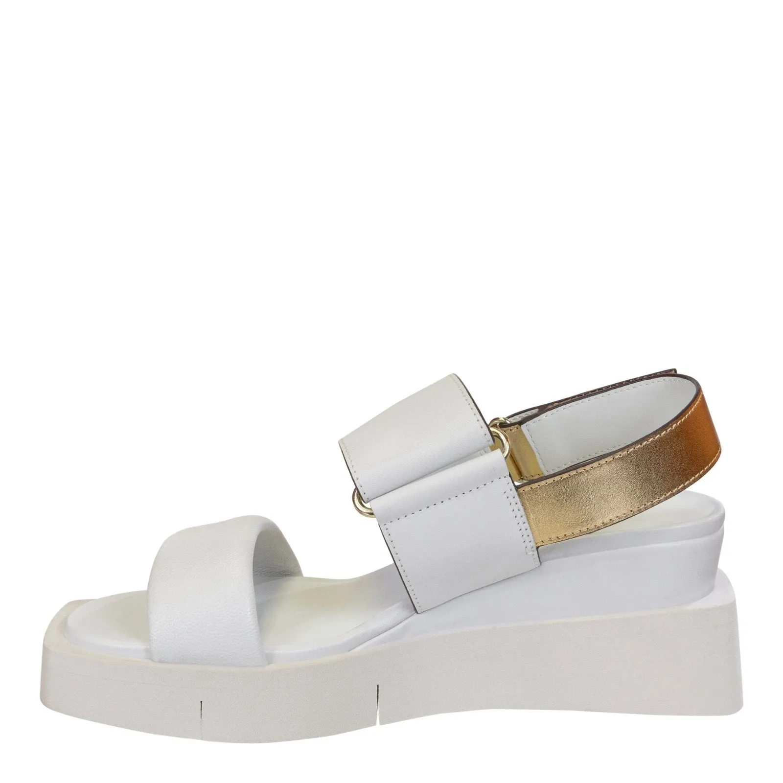 Naked Feet: PARADOX in CHAMOIS Wedge Sandals