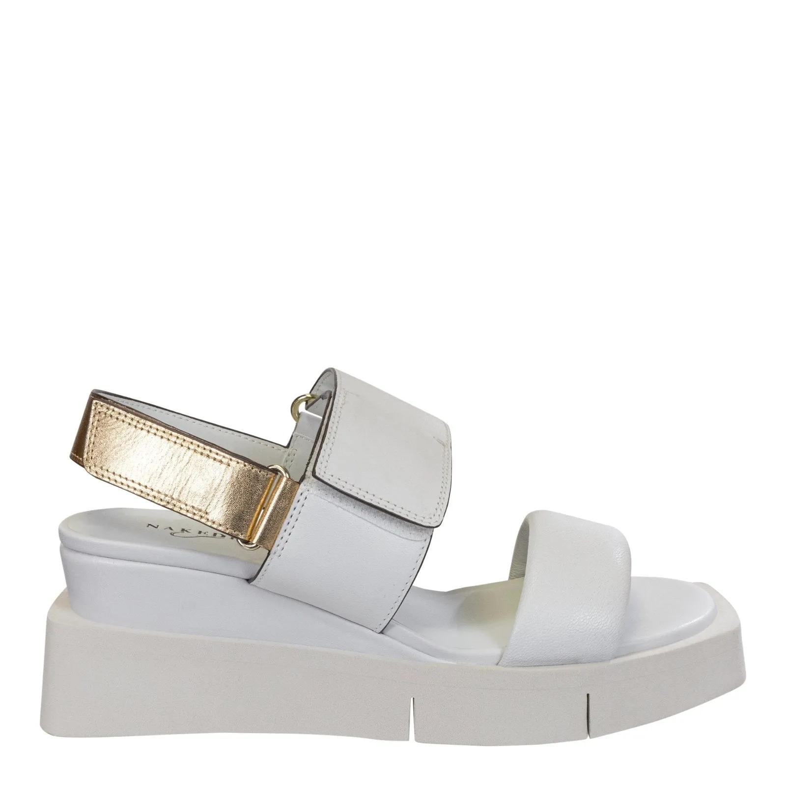 Naked Feet: PARADOX in CHAMOIS Wedge Sandals