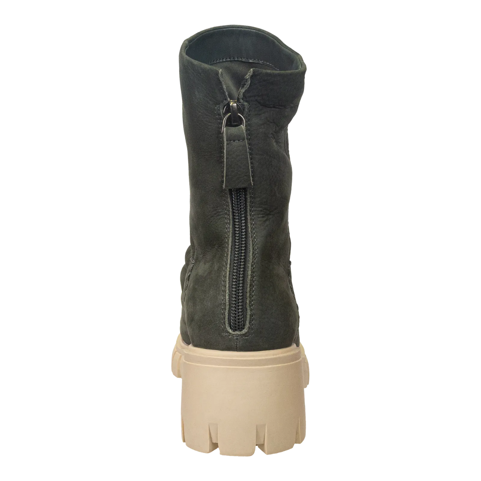 NAKED FEET - PROTOCOL in GREY Heeled Mid Shaft Boots